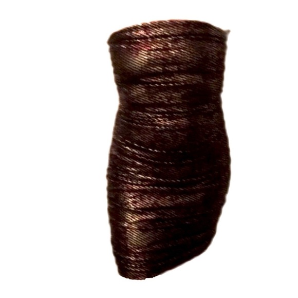 Express Dresses & Skirts - Express Bodycon Ruched Strapless Dress Size M